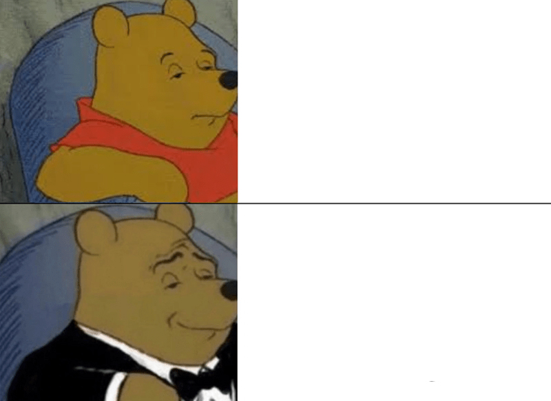 Tuxedo Winnie The Pooh meme about Wonderskin